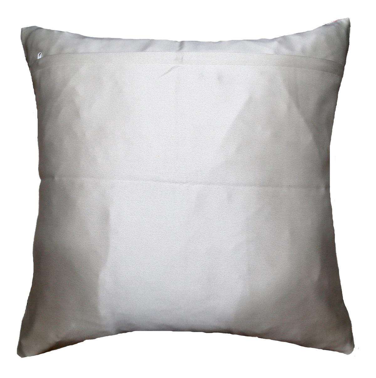 Plain off-white reverse with concealed zip
