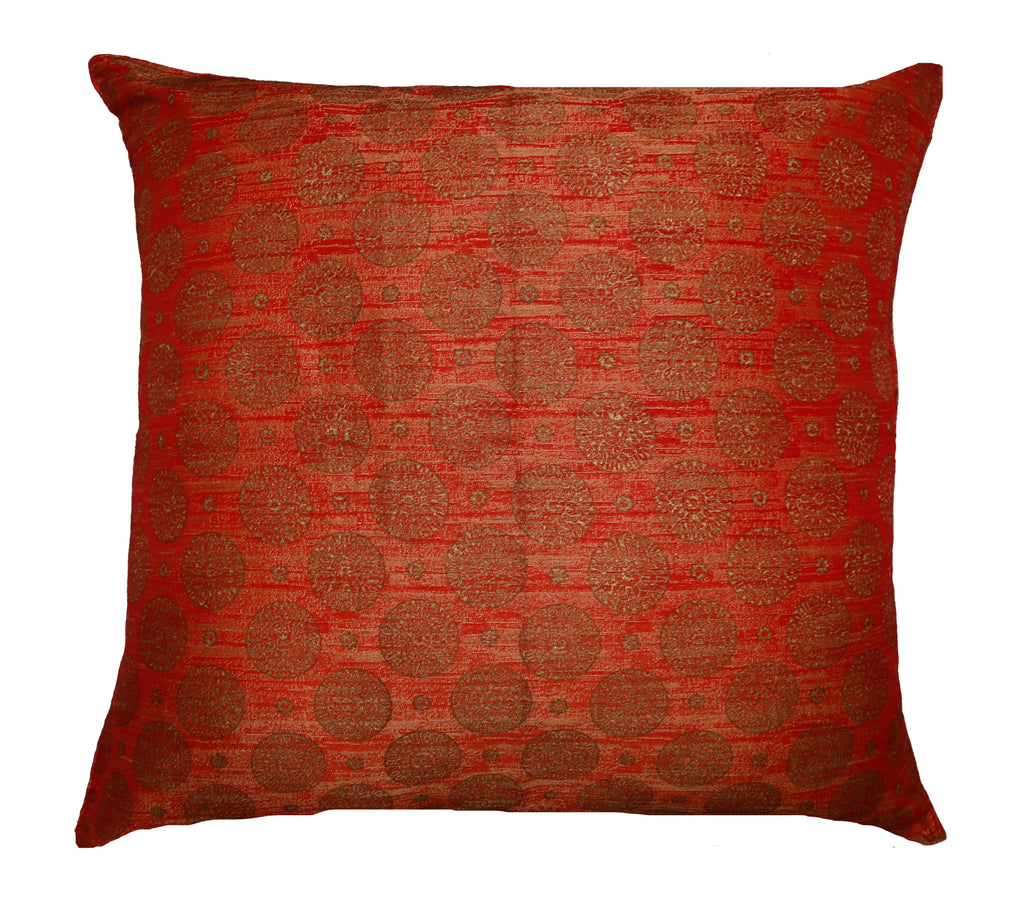 (Red)Printed- Polyester Cushion Cover - Jagdish Store Online Since 1965