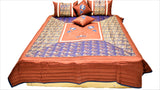 Broket PolySilk Quilted BedCover Set-(1 bedcover+ 2 Pillow Covers + 2 Cushion Covers) - Jagdish Store Online Since 1965