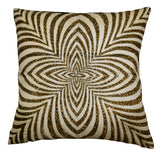 (Cream)Printed-Velvet Cushion Cover - Jagdish Store Online Since 1965