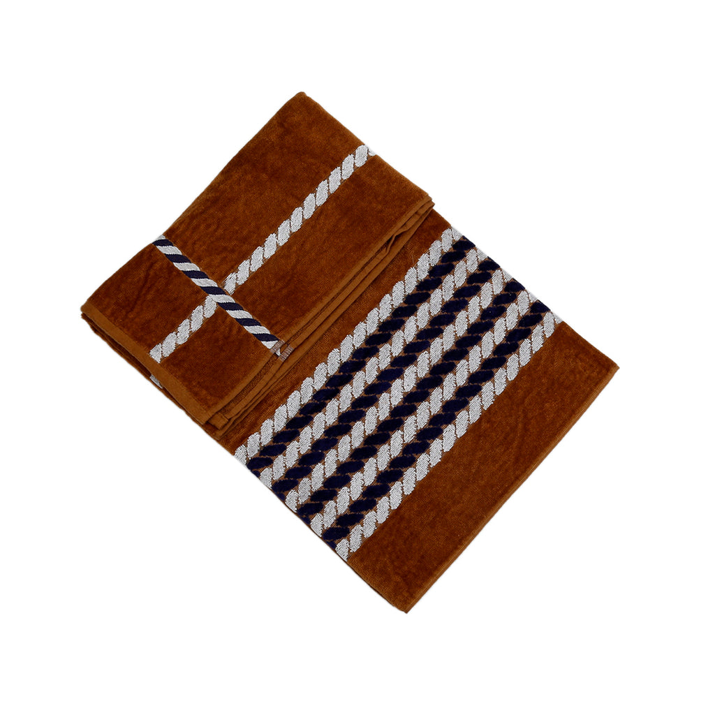 Striped Cotton Bath Towel(Brown)30x60 Inch - Jagdish Store Online Since 1965