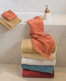 Micro Cotton-Lea Blanc 100% Cotton Bath Towels with Silky Soft Extra Long Staple Cotton- Red - Jagdish Store Online Since 1965