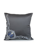 Polyester Embroidered Cushion Cover(Grey) - Jagdish Store Online Since 1965
