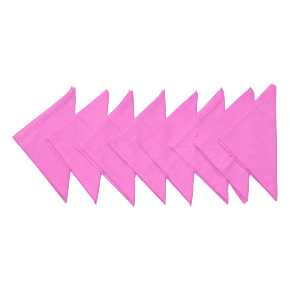 Pink Plain Cotton Napkin front view