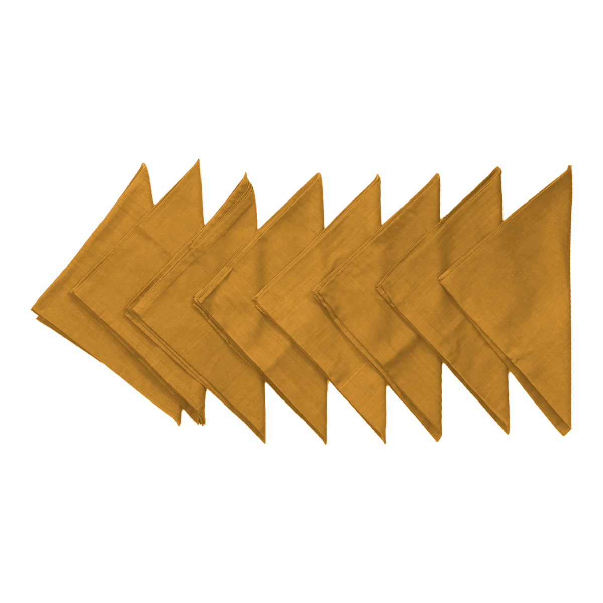 Gold Plain Cotton Napkin front view