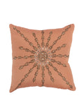 (Peach)Sequence Work- Poly Silk Cushion Cover - Jagdish Store Online Since 1965