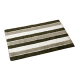 (Green) Striped Cotton Bath Door Mat(50 X 76 Cm ) - Jagdish Store Online Since 1965
