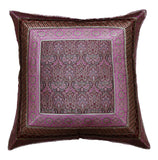 (Magenta/Maroon)Brocade- Polyester Cushion Cover - Jagdish Store Online Since 1965