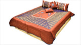 Broket Double Bed Quilted Bedcover with 2 Pillow Covers and 2 Cushion Covers
