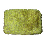 (Green/Beige) Modern Polyester Fur Indoor Mat(40 X 60 Cm) - Jagdish Store Online Since 1965