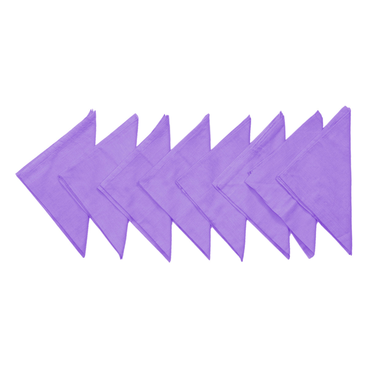 Purple Plain Cotton Napkin front view