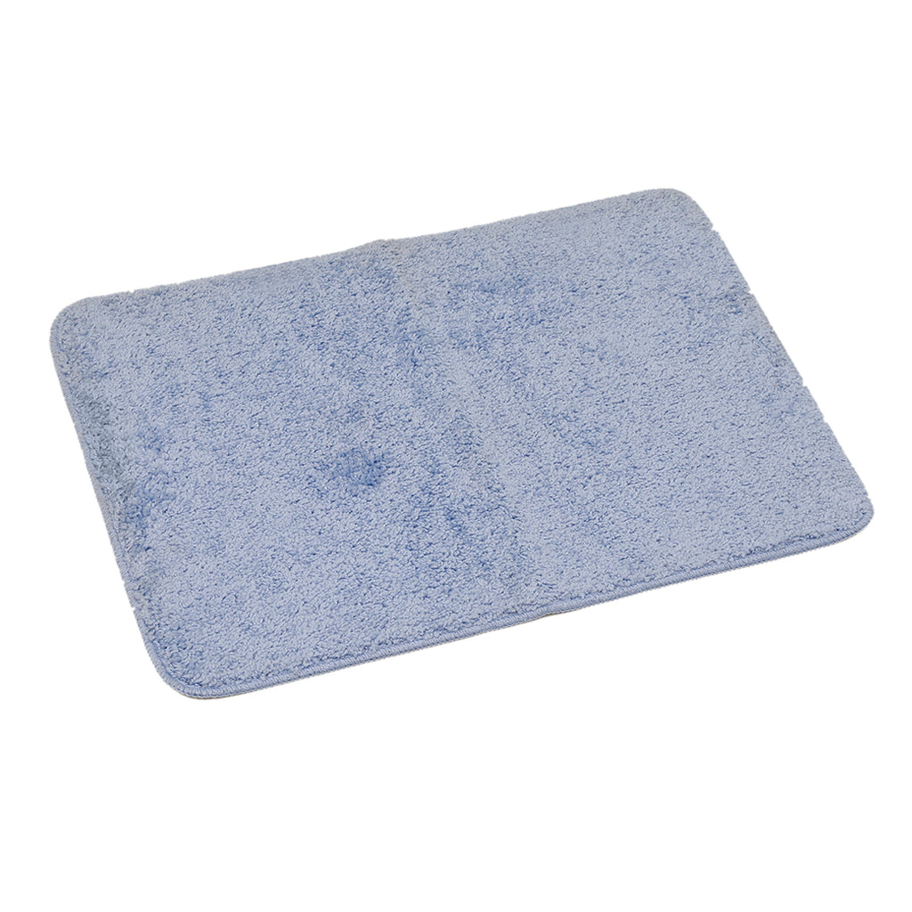 (Sky Blue) Plain Cotton Bath Door Mat(50 X 70 Cm ) - Jagdish Store Online Since 1965