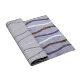 Striped Cotton Bath Door Mat(Purple)(50 X 76 Cm ) - Jagdish Store Online Since 1965