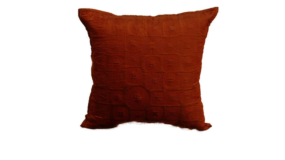 Square Rust Cushion Cover - Jagdish Store Online 