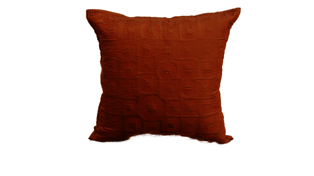 Square Rust Cushion Cover - Jagdish Store Online 
