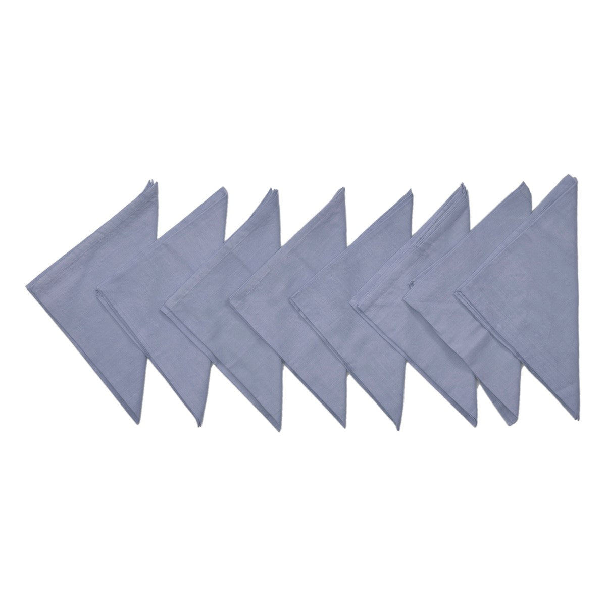 Grey Plain Cotton Napkin front view