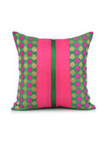 (Green/Pink)Brocade- Dupion Silk Cushion Cover