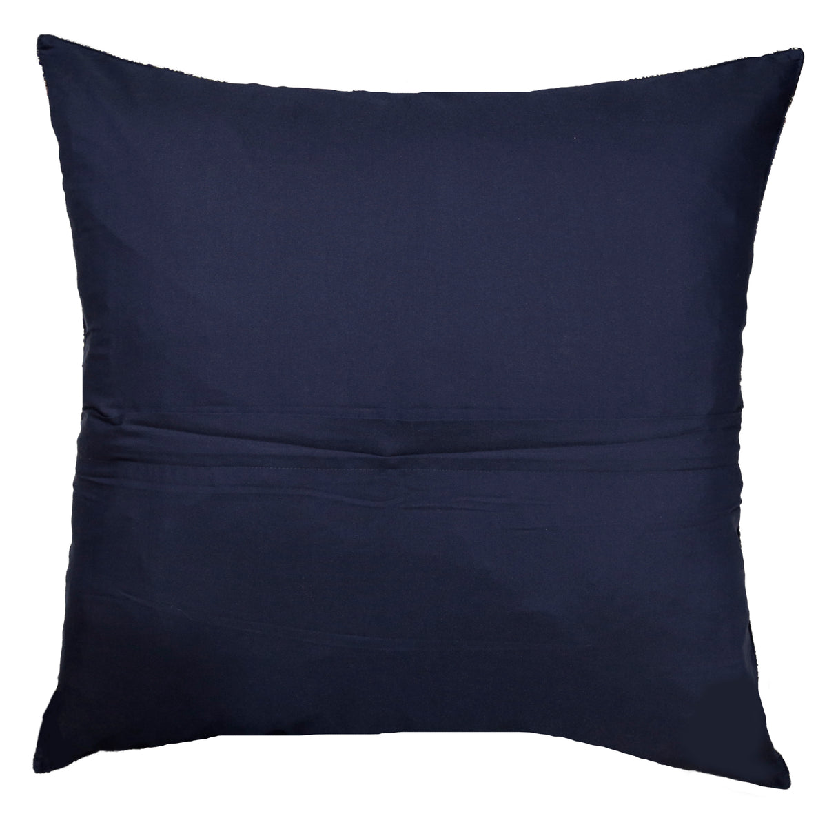 Plain navy-blue reverse with concealed zip