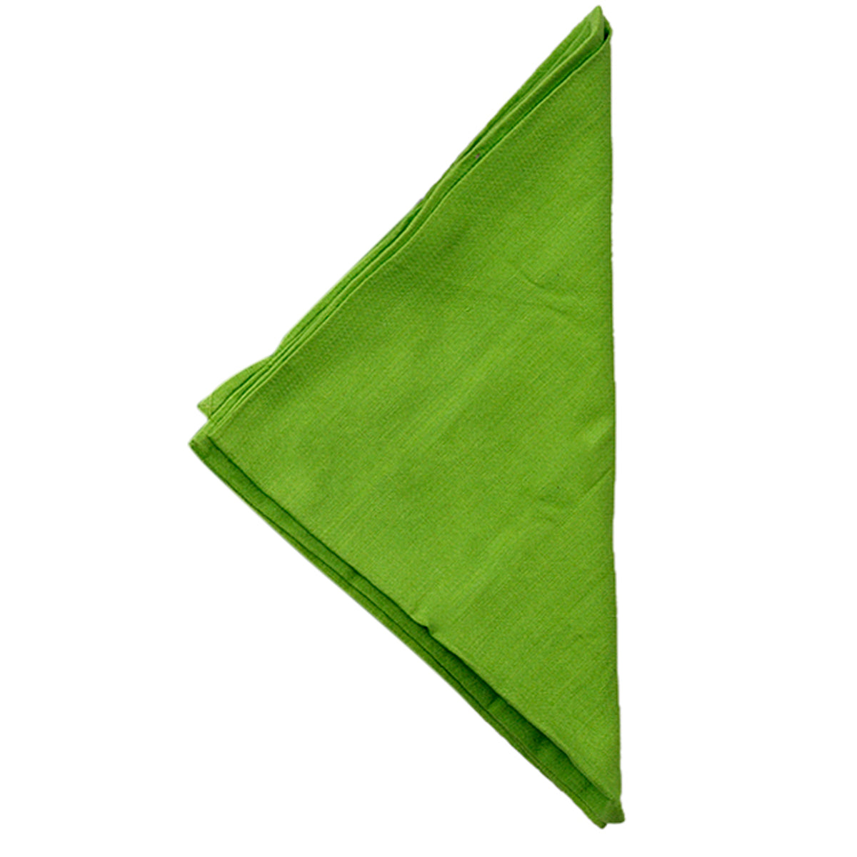 Green Plain Cotton Napkin front view
