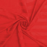 Solid (Red) Stripes Only Duvet Cover(60 X 90 Inch)-Cotton/Satin - Jagdish Store Online Since 1965