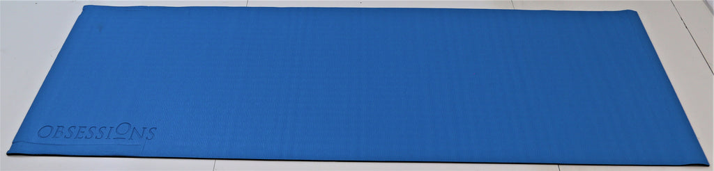 Obsessions-(Turquoise/Black) Modern Rubberize Yoga Mat(6mm) - Jagdish Store Online Since 1965