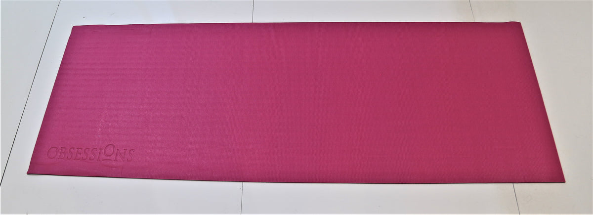 Obsessions-(Pink/Black) Modern Rubberize Yoga Mat(6mm) - Jagdish Store Online Since 1965