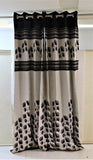 (Coffee) Curtain Self Design- Polyester(7 X 4 Feet) - Jagdish Store Online Since 1965