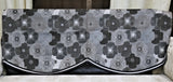(Black/Grey)Sofa Back Printed Design -Polyester(57.5x62.5 Cm) - Jagdish Store Online Since 1965