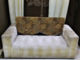 (Beige/Brown)Sofa Back Printed Design -Polyester(57.5x62.5 Cm) - Jagdish Store Online Since 1965