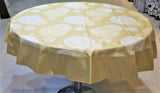 Printed(60 Inch) Round Table Cover(Beige)-Polyester - Jagdish Store Online Since 1965
