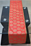 Block Printed(13 X 72 Inch) Table Runner(Red)-Non Woven - Jagdish Store Online Since 1965