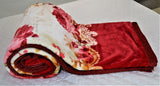 Floral print (Red)Blanket(220 X 240 Cm)-Polyester(3.36 Kg) - Jagdish Store Online Since 1965