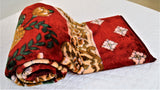 Floral print (Maroon)Blanket(220 X 240 Cm)-Polyester(2.820 Kg) - Jagdish Store Online Since 1965