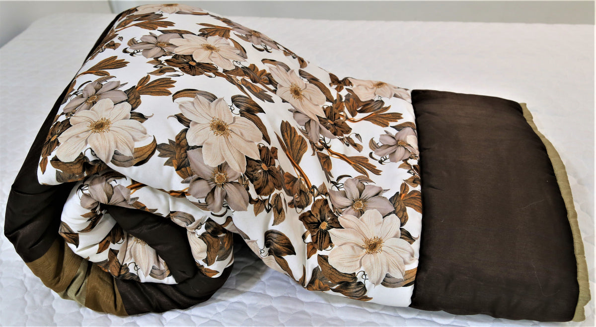 Printed(Multi) PolyCotton Quilt (60x90 Inch)-400 GSM - Jagdish Store Online Since 1965