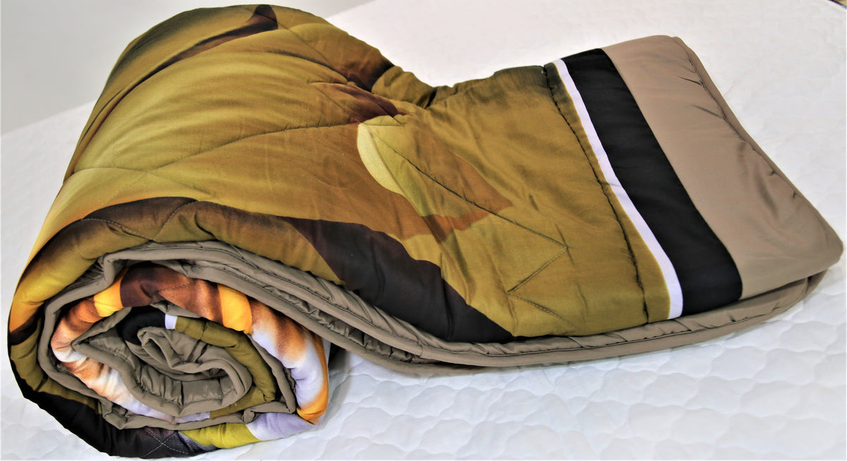 Printed(Multi) PolyCotton AC Quilt (84x94 Inch)-250 GSM - Jagdish Store Online Since 1965