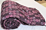 Printed(Purple) Reversible Cotton Quilt (90x108 Inch)-300GSM - Jagdish Store Online Since 1965