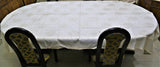 Sequence Motive(60x108 Inch)Table Cover(Cream)-Sheer/Satin - Jagdish Store Online Since 1965
