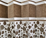 (Brown) Curtain Self Design- Polyester(7 X 4 Feet) - Jagdish Store Online Since 1965