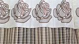 (Coffee) Curtain Self Design- Sheer(7 X 4 Feet) - Jagdish Store Online Since 1965