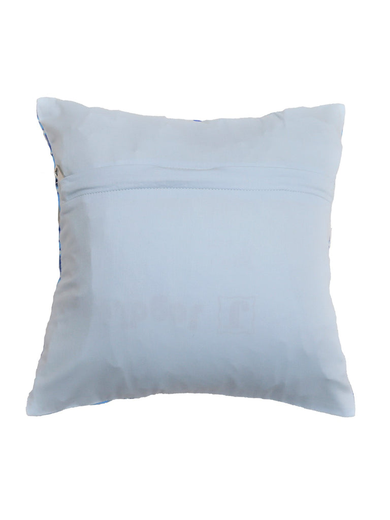 (Blue)Printed- Polyester Cushion Cover - Jagdish Store Online Since 1965