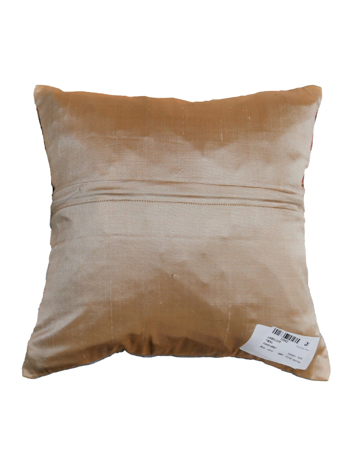 Grey Patchwork Polyester Cushion Covers 12x12 inch front view