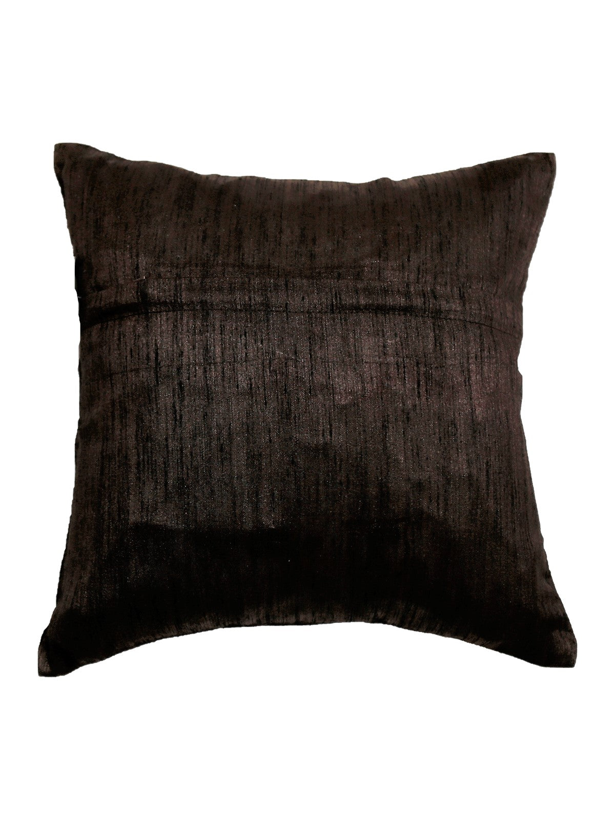 Plain dark brown textured reverse with concealed zip