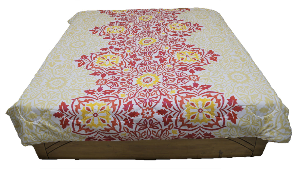 Reversible Printed Cotton AC Quilt (90x100 Inch)-250 GSM - Jagdish Store Online Since 1965