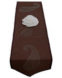 Sequence Work Brown Table Runner