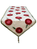 Flower Patch  (18 X 90 Inch) Table Runner(Cream)-Velvet - Jagdish Store Online Since 1965