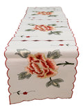 Embroidery(12 X 90 Inch) Table Runner(Cream)-Linen - Jagdish Store Online Since 1965