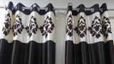 (Coffee) Curtain Patch Work Design- Polyester(7 X 4 Feet) - Jagdish Store Online Since 1965