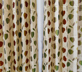 (Beige) Curtain Self Design- Polyester(7 X 4 Feet) - Jagdish Store Online Since 1965