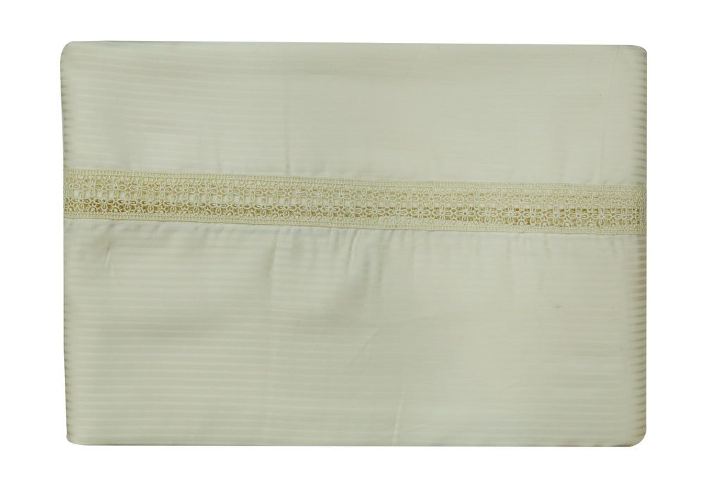Solid Cream 90 X 120 Inch Bedsheet Set -(1 bedsheet+ 2 Pillow Covers) - Jagdish Store Online Since 1965