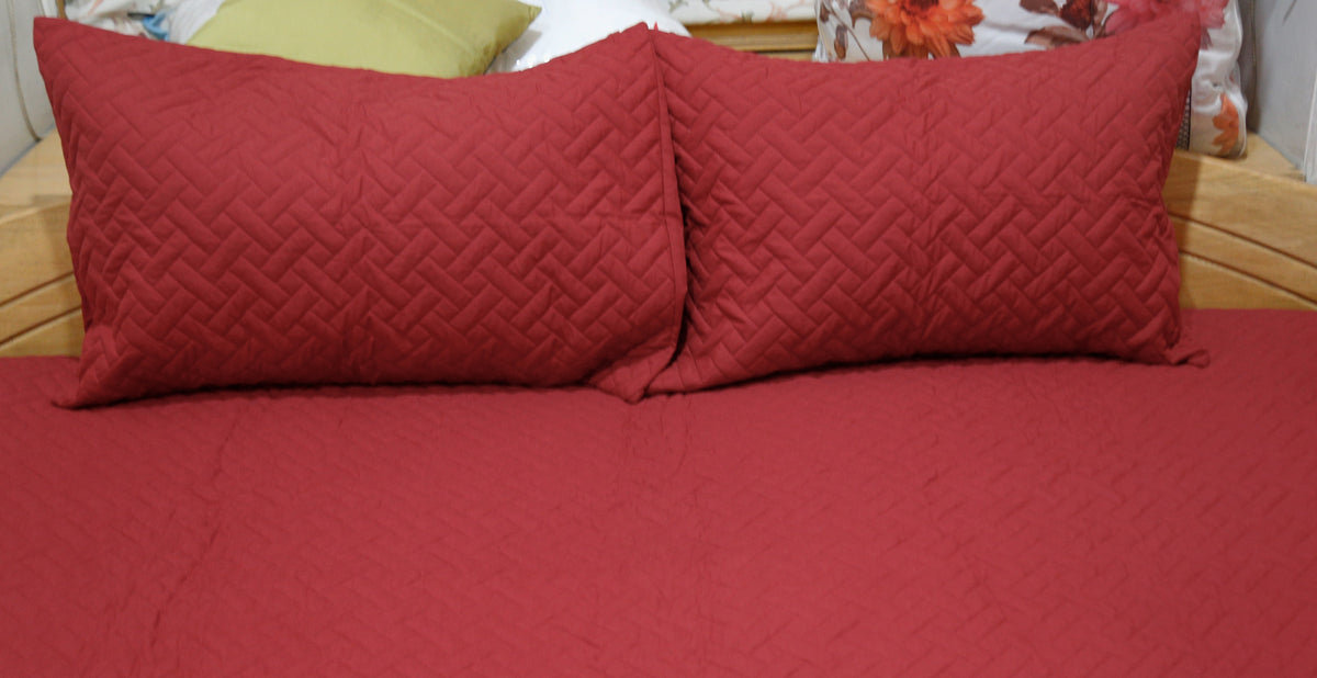Spread- Cotton Quilted BedCover Set-(1 bedcover+ 2 Pillow Covers) - Jagdish Store Online Since 1965
